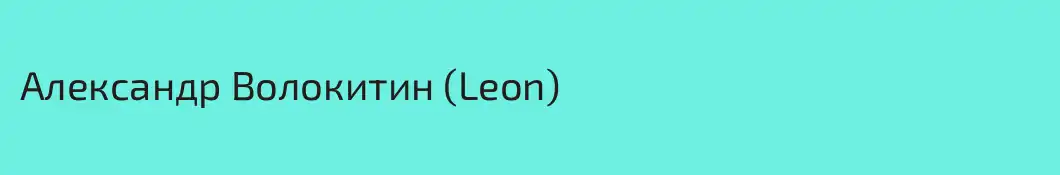 Александр Волокитин (Leon)